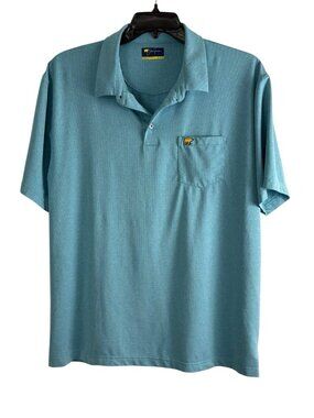 Jack Nicklaus Mens Polo Shirt Size XL Short Sleeve Golfing Pockets Blue Casual